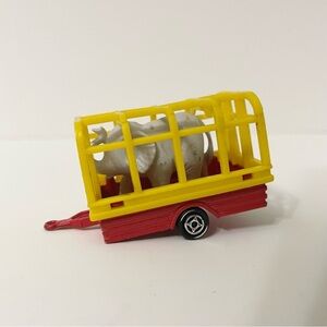 Vintage Majorette 21720 Trailer With Elephant